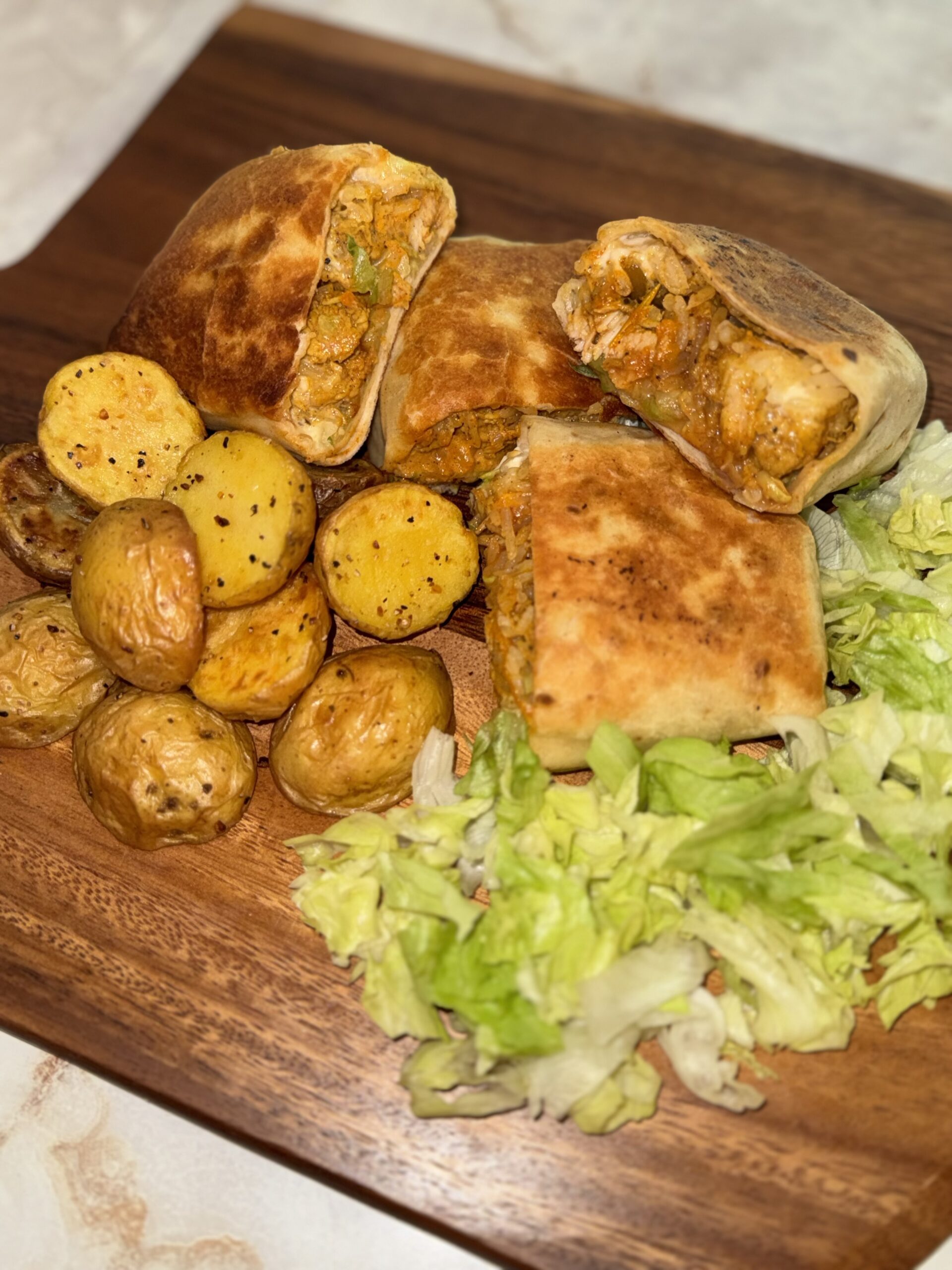 Crispy Chicken Burritos